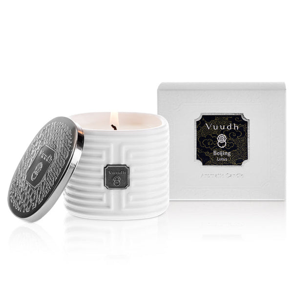 NATURAL AROMATIC CANDLE FOR ROOM & MASSAGE - Lotus Flower